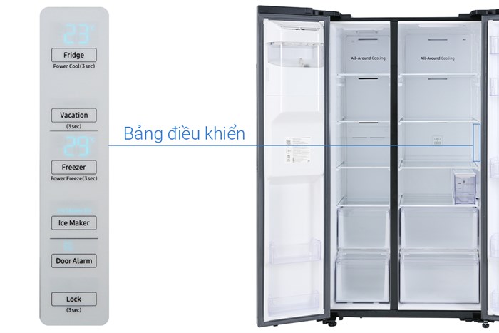 Tủ Lạnh Samsung Inverter 635 Lít Side By Side RS64R5301B4/SV